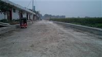 小寨村 正在施工中的道路，宽敞，大气