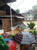 坪寨村 坪寨村昨天发生洪水淹房子的照片