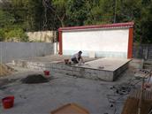 龙桂村 村委舞台施工