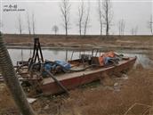 卢庄村 惠济河上的破船