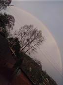 鲁乍村 看见彩虹，突然就拍了一张，万一有老乡在外面想家了可以看看