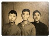 新塘村 1969年赴新塘大队下何三队插队的三个知青。