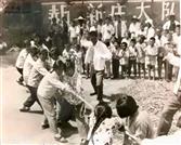 郝新庄村 这是我们当年在郝新庄插队时，与村民一起参加大队举行的拔河比赛。