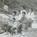 焦山村 1970年西乡修阳安线马岭一队蔡发庆、单利学、梁平安等在牧马河