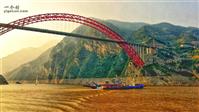 卜庄河社区 新建的香溪长江公路大桥位于该镇三峡的西陵峡口。为该镇新添一彩虹美景。