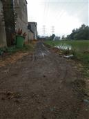 聂圩村 聂圩村小沟西高压架下到下雨天才会出现的水泥路