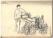 黄浪水村 当年新村生产队用上的第一台手扶拖拉机。