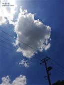 埝庄村 埝庄村的蓝天白云
