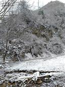 通屯沟村 冬天里的雪景。