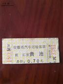殷汇社区 四十年前的车票。