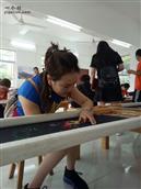 寨头村 2019年杭州企业家在寨头村体验刺绣