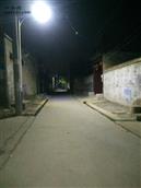 汪家营村 太阳能路灯照亮村庄的大街小巷