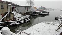 长安庄村 远处眺望雪景