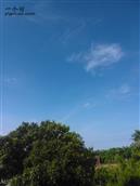 沙村 美丽的乡村拥有蔚蓝的天空。