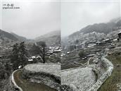 乌潮村 2081年农历11月初二我村的第一场大雪