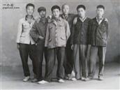 杜家铺村 摄于1969年，有五人是长沙下放到本队的知识青年。