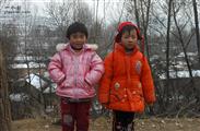 龚家庄村 龚家庄儿童，拍摄于2009年