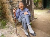 凤凰庄村 凤凰庄村百岁老人---高鸿顺家老夫人（101岁）老照片