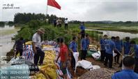 前屋村 20200709部队官兵，各级地方干群在大塘洲堤坝抗洪抢险。