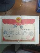 牌楼坝村 珍贵的奖状，45年前知青刘建林同志，在雷锋公社合新大队得到的。