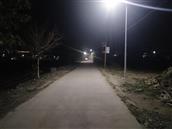 双湖村 双湖村夜晚的道路