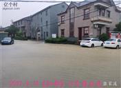 涨家溪村 14号台风，村里全部是水