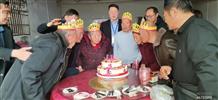 金钟村 金钟村委为全村80岁以上老人集体庆祝生日