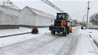 王马村 这是王马村雪后组织人员机械清理积雪。